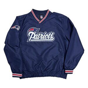 NEW ENGLAND PATRIOTS NFL Windbreaker Bomber Football Jacket Mens Large